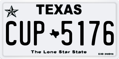 TX license plate CUP5176