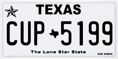 TX license plate CUP5199