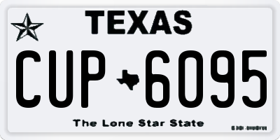 TX license plate CUP6095
