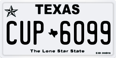 TX license plate CUP6099