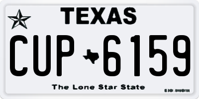 TX license plate CUP6159