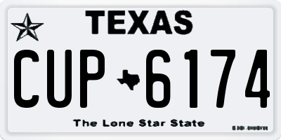 TX license plate CUP6174