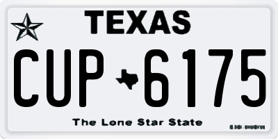 TX license plate CUP6175