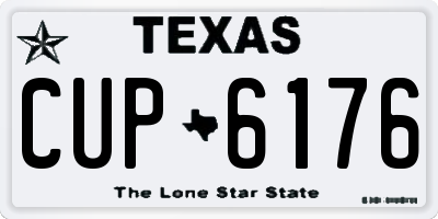 TX license plate CUP6176