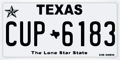 TX license plate CUP6183