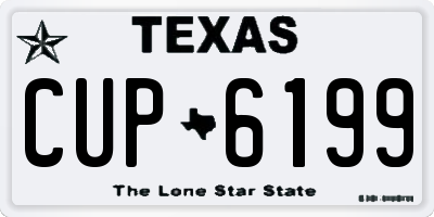 TX license plate CUP6199
