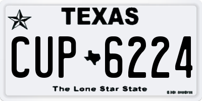 TX license plate CUP6224