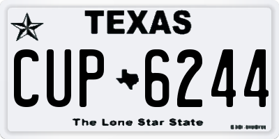 TX license plate CUP6244