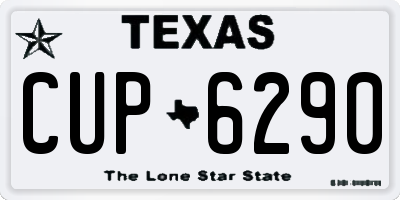 TX license plate CUP6290