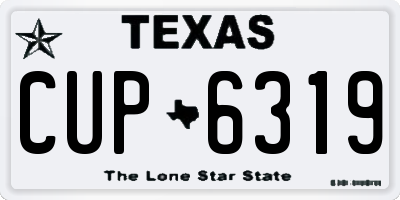 TX license plate CUP6319