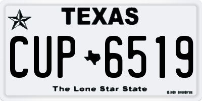 TX license plate CUP6519