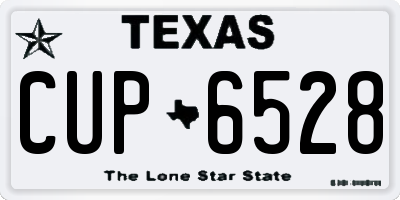 TX license plate CUP6528