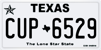 TX license plate CUP6529