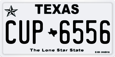 TX license plate CUP6556