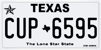 TX license plate CUP6595