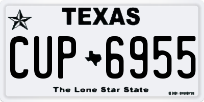 TX license plate CUP6955