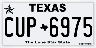 TX license plate CUP6975