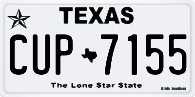 TX license plate CUP7155