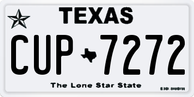 TX license plate CUP7272