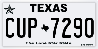 TX license plate CUP7290