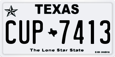 TX license plate CUP7413