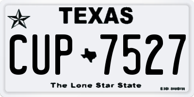TX license plate CUP7527