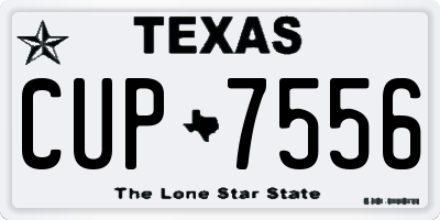 TX license plate CUP7556