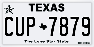 TX license plate CUP7879