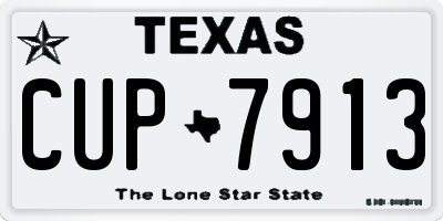 TX license plate CUP7913