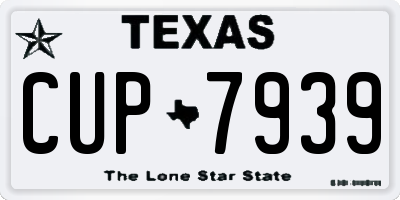 TX license plate CUP7939