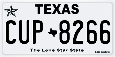 TX license plate CUP8266