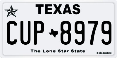 TX license plate CUP8979