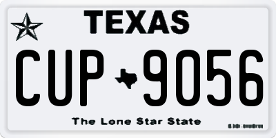 TX license plate CUP9056