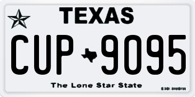 TX license plate CUP9095