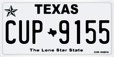 TX license plate CUP9155