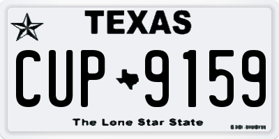 TX license plate CUP9159