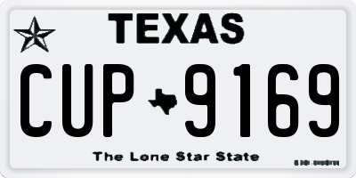 TX license plate CUP9169