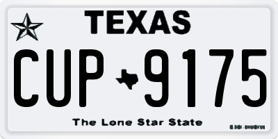 TX license plate CUP9175