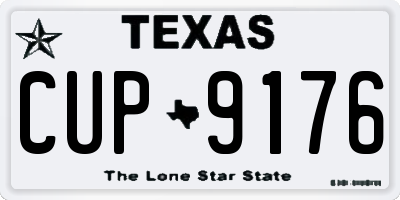 TX license plate CUP9176