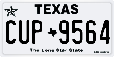 TX license plate CUP9564