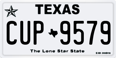 TX license plate CUP9579