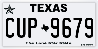 TX license plate CUP9679