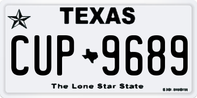 TX license plate CUP9689
