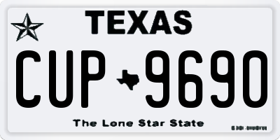 TX license plate CUP9690