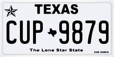 TX license plate CUP9879
