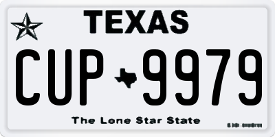 TX license plate CUP9979