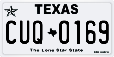 TX license plate CUQ0169