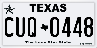 TX license plate CUQ0448