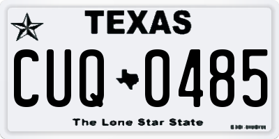 TX license plate CUQ0485