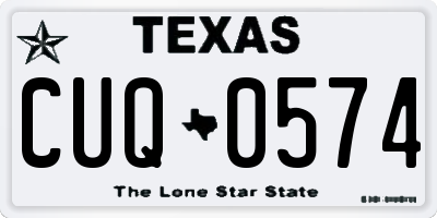 TX license plate CUQ0574